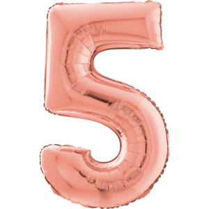Large Rose Gold 5 Balloon Small Image