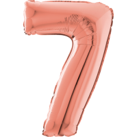 Large Rose Gold 7 Balloon