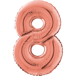 Large Rose Gold 8 Balloon Small Image