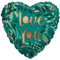 Love Green Balloon
