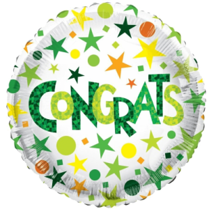 Congrats Green Balloon Small Image