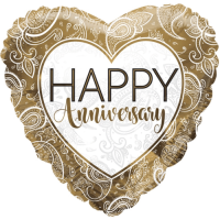 Anniversary Ornaments Gold Balloon