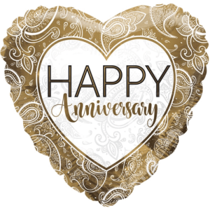 Anniversary Ornaments Gold Balloon Small Image