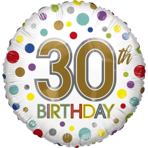 Birthday Age 30 Balloon Small Image