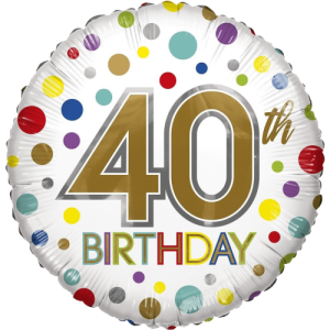 Birthday Age 40 Balloon Small Image