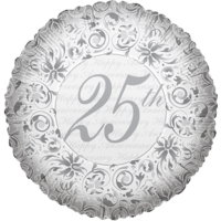 18" 25th Anniversary Balloon