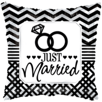 Just Married Pillow Shape Balloon