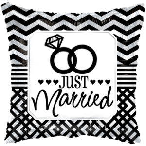 Just Married Pillow Shape Balloon Small Image