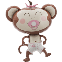 New Baby Girl Monkey Balloon