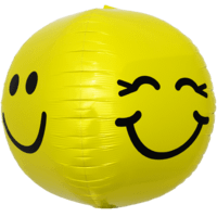 Smiley & Winking Face Sphere Balloon