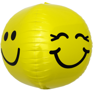 Smiley & Winking Face Sphere Balloon Small Image