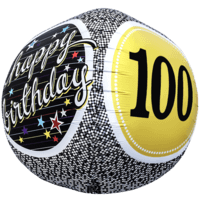 100 Birthday Milestone Sphere Balloon