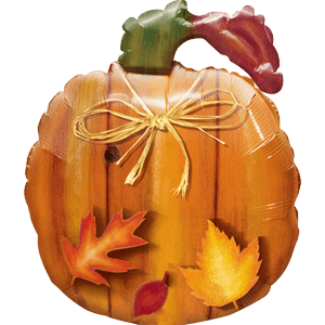 Country Pumpkin Balloon Small Image