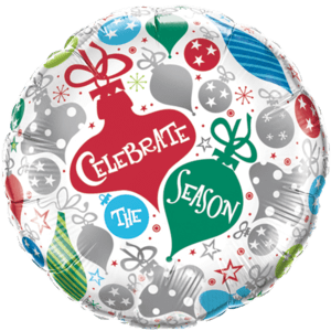 Celebrate the Season Ornaments Balloon Small Image