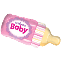 Pink Baby Bottle Balloon