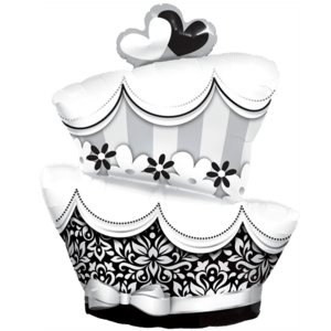41" Giant Wedding Cake Balloon Small Image