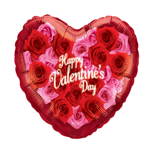 Heart of Roses Balloon Small Image