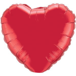 Metallic Cherry Red Balloon Small Image