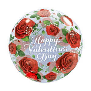 Valentines Day Roses Balloon Small Image