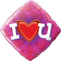 I Heart You Modern Text Balloon
