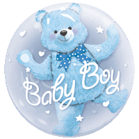 Baby Boy Blue Bubble Balloon