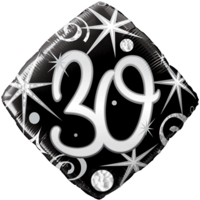 30th Diamond Dazzler Birthday Balloon