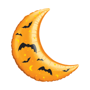 Batty Half Moon Balloon Small Image