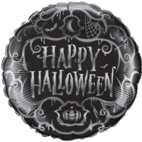 18" Halloween Goth Scroll Balloon