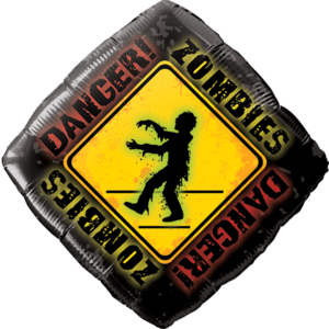 ZOMBIE CROSSING Balloon Small Image