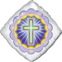 18" Illuminated Cross Balloon