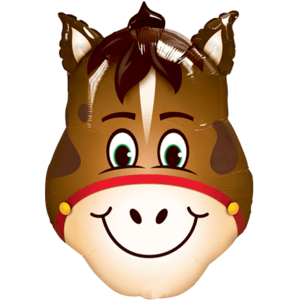 Smiley Horse Balloon Small Image