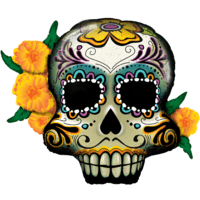 38" Day of the Dead Skull Balloon