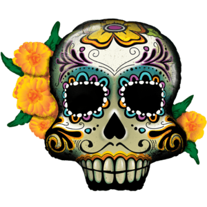 38" Day of the Dead Skull Balloon Small Image