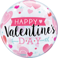 22" Valentine's Arrows & Hearts Balloon