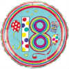 Coming-of-age '18th Birthday' balloon with confetti design.