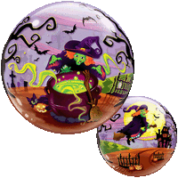 Flying Witch's Spooky Brew Balloon