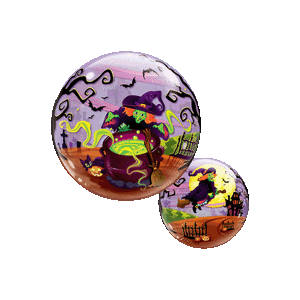 Flying Witch's Spooky Brew Balloon Small Image
