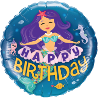 Happy Birthday Mermaid Balloon