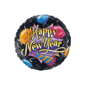 Three Balloons Happy New Year Balloon Small Image