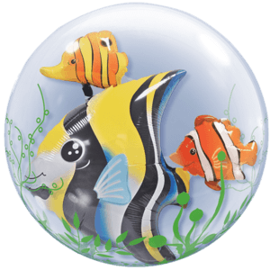 Tropical Fishes Double Bubble Balloon Small Image