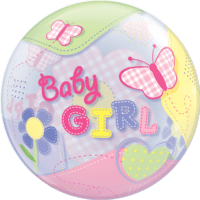 Baby Girl Themed Bubble Balloon