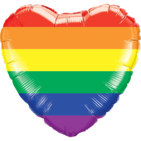 Rainbow Heart Balloon