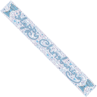 Blue Christening Banner In The Box Additional Gift